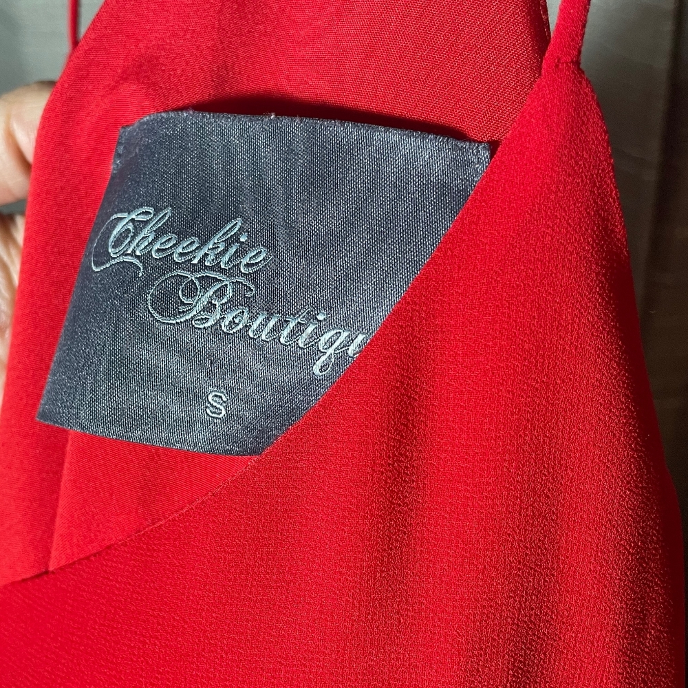 Red flowy Dress